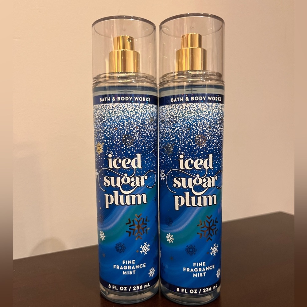 2 Iced Sugar Plum Fragrances Bath and Body Works